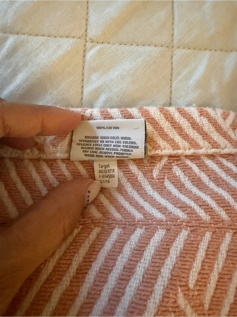 Target Blush Pink Geometric Tapestry